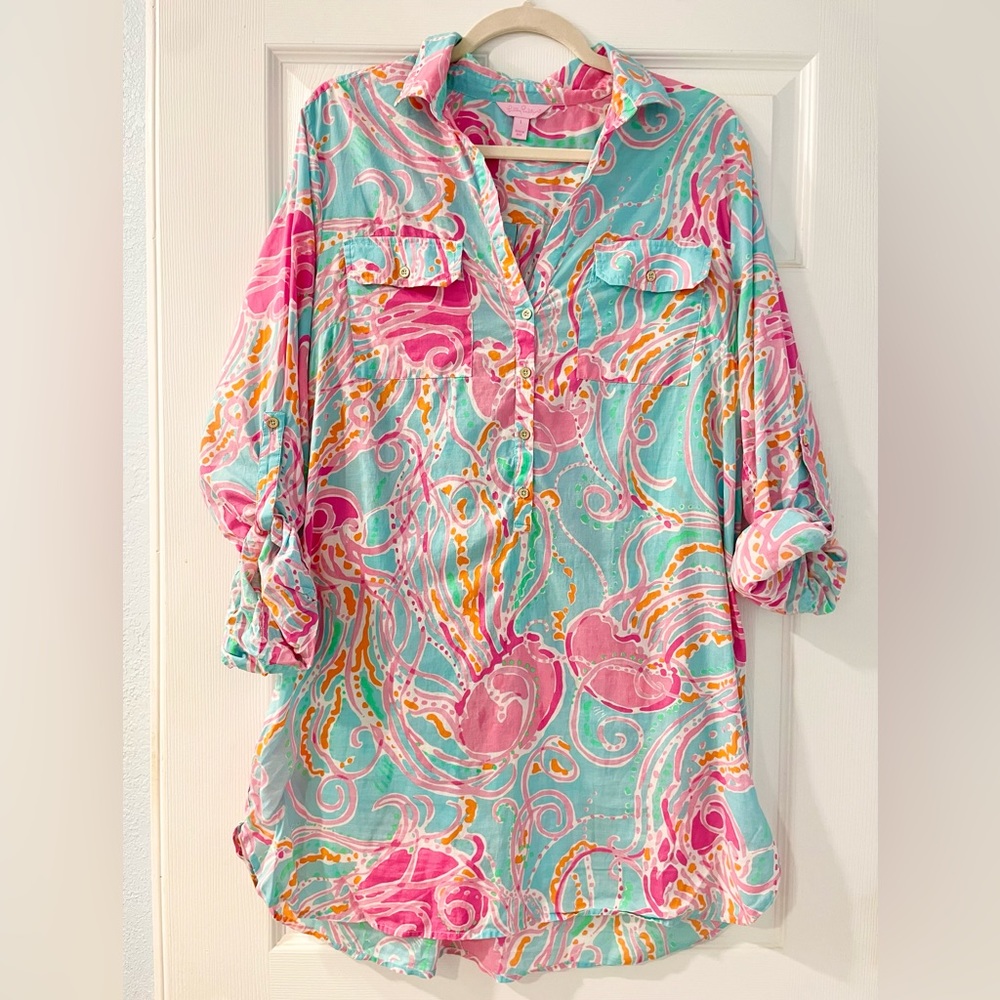 Lilly Pulitzer Captiva Tunic Top in Jellies be Jammin